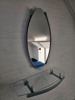 Ovale spiegel met glazen plank, Ophalen, Gebruikt