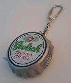 Mooie Grolsch bierdop sleutelhanger met meetlint, Ophalen of Verzenden, Zo goed als nieuw, Merk
