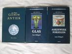 3 Boeken Glerum Antiek - Glas en Aardewerk / Porselein, Antiek en Kunst, Antiek | Boeken en Bijbels, Ophalen of Verzenden