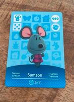Amiibo animal crossing card samson 060, Spelcomputers en Games, Games | Nintendo Switch, 1 speler, Virtual Reality, Ophalen of Verzenden