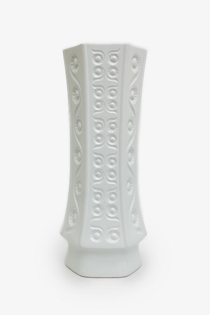 Witte porseleinen Bavaria Arzberg vloervaas 1077-62, Huis en Inrichting, Woonaccessoires | Vazen, Zo goed als nieuw, Wit, 50 tot 75 cm