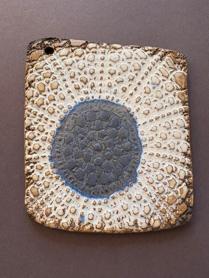 Unieke Keramische Tegel met Reliëf, Antiek en Kunst, Antiek | Keramiek en Aardewerk, Ophalen of Verzenden