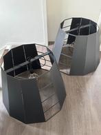 2x grote stalen Design Zthal-Dijkos Hanglampen Genova, Huis en Inrichting, Ophalen, Zo goed als nieuw