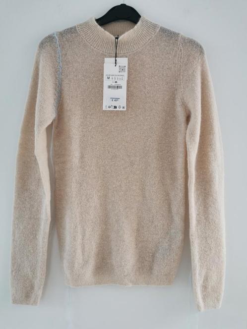 ZARA alpacawolmix trui mt. M, Kleding | Dames, Truien en Vesten, Nieuw, Maat 38/40 (M), Beige, Verzenden