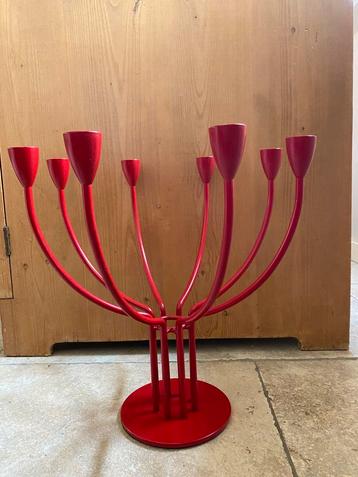 Vintage Ikea Stockholm rode kandelaar beschikbaar voor biedingen
