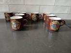 Douwe Egberts bruine vintage kopjes (8), Ophalen of Verzenden, Porselein, Overige stijlen, Kop(pen) en/of Schotel(s)