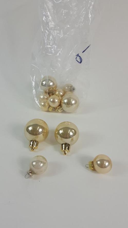 Kerstballen parel, zak 13 st, kerstversiering, 2, 3,5 cm. W1, Diversen, Kerst, Gebruikt, Ophalen of Verzenden