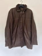 Winterjas van leer, Ophalen of Verzenden, Zo goed als nieuw, Maat 52/54 (L), Bruin