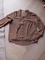 Bruine gestreepte blouse - Maat M, Maat 38/40 (M), Studio Anneloes, Bruin, Verzenden