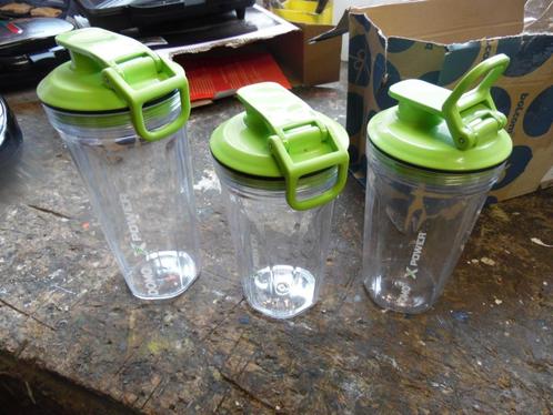 3x DOMO X Power drinkbeker waterfles blender smootie, Sport en Fitness, Bidons, Zo goed als nieuw, Ophalen