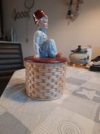 Oud porseleinen/keramiek tabakspot., Huis en Inrichting, Woonaccessoires | Schalen en Manden, Ophalen, Zo goed als nieuw, Rond