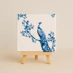 Wandtegeltje pauw, Huis en Inrichting, Woonaccessoires | Wanddecoraties, Ophalen of Verzenden, Nieuw