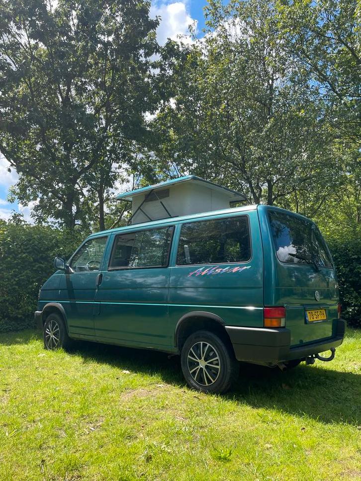 VW t4 Multivan camper met hefdak, Caravans en Kamperen, Campers, Particulier, tot en met 2, Buscamper of Camperbus, Volkswagen