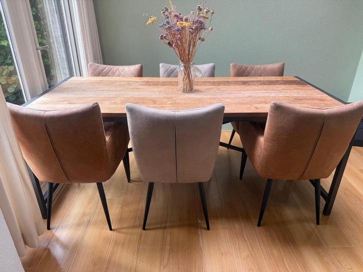 Teak Houten Eettafel, Huis en Inrichting, Tafels | Eettafels, Gebruikt, 50 tot 100 cm, 150 tot 200 cm, Vijf personen of meer, Rechthoekig