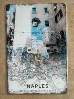 Vintage SC Napoli / Italie metalen bord formaat A4- 21x29 cm, Verzenden, Nieuw, Buitenlandse clubs, Poster, Plaatje of Sticker