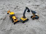 3 x modelbouw vier-lader, graafmachine, tractor o.a siku, Overige merken, Gebruikt, Ophalen of Verzenden, Groter dan 1:32