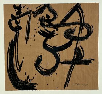 Erik Oldenhof (1951) Tekening Inkt " Comp Abstract " Ges Ged beschikbaar voor biedingen