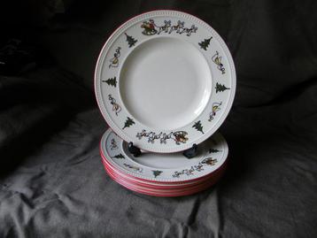 Wedgwood WINDSOR CHRISTMAS Kerst ontbijtborden Ø 21 cm beschikbaar voor biedingen