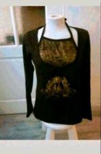 Bruin met glitter top, Kleding | Dames, Bruin, Maat 42/44 (L), Ophalen of Verzenden, Zo goed als nieuw