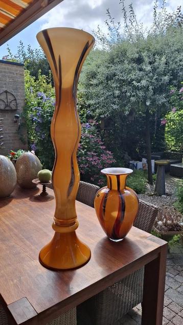 Makora Krosno vazen, vintage designvaas, art glass. beschikbaar voor biedingen