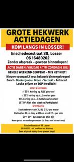 GROTE HEKWERK ACTIEDAGEN – KOM LANGS IN LOSSER!, Dubbelstaafmat hekwerk, Zo goed als nieuw, Www.hekwerk-centrale-twente.nl, Hekwerk centrale twente