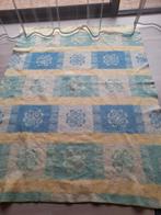 Nog erg mooie deken, blauw met groen, Eenpersoons, Blauw, Ophalen of Verzenden, Deken of Dekbed