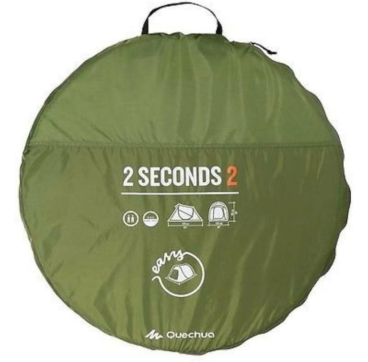 Quechua 2 Seconds 2 Persoons Tent, Caravans en Kamperen, Tenten, tot en met 2, Zo goed als nieuw, Ophalen