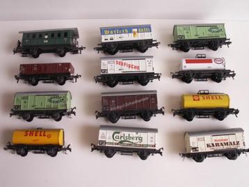 Fleischmann 12 stuks blikken wagons geen ovp beschikbaar voor biedingen