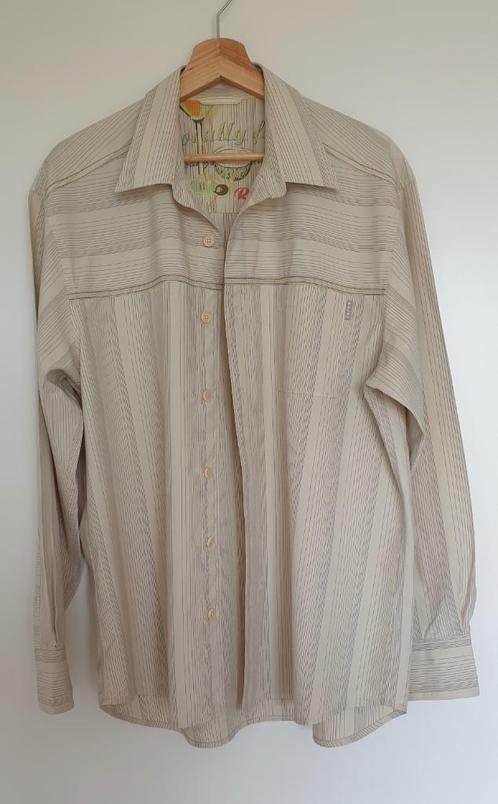 Tommy Bahama vintage shirt, Kleding | Heren, Overhemden, Zo goed als nieuw, Halswijdte 43/44 (XL), Beige, Verzenden