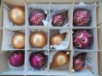 26 stuk glazen gedecoreerde kerstballen, Diversen, Kerst, Ophalen of Verzenden, Zo goed als nieuw