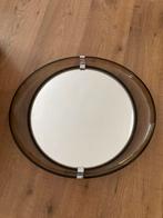 Ovale spiegel vintage seventies, Minder dan 50 cm, Gebruikt, Ophalen of Verzenden, Minder dan 100 cm