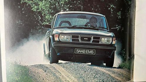 Folder Saab EMS en 99 GLE 1978, Boeken, Auto's | Folders en Tijdschriften, Gelezen, Overige merken, Ophalen of Verzenden