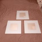 Spiegelset 3x Spiegels 40x40 cm. Set van 3 Spiegels, Huis en Inrichting, Ophalen, Zo goed als nieuw