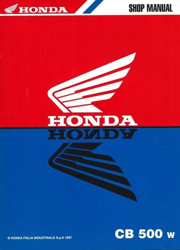 Honda CB500 Addendum shop manual (3620z) beschikbaar voor biedingen