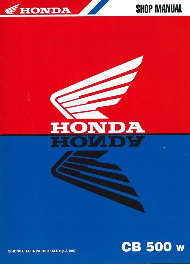 Honda CB500 Addendum shop manual (3620z), Motoren, Handleidingen en Instructieboekjes, Honda, Verzenden