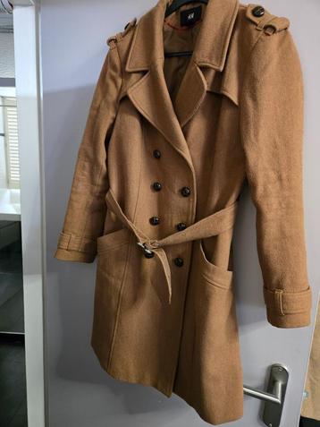 Jas met ceintuur en dubbele rij knopen H&M Maat 38  beschikbaar voor biedingen