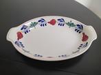 Ovale schaal Boerenbont,  Boch, 30 x 20 cm, Huis en Inrichting, Keuken | Servies, Ophalen of Verzenden, Aardewerk, Boerenbont