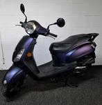 Mat blauwe Sym Fiddle bromscooter, Ophalen, Zo goed als nieuw, Benzine, Fiddle