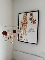 Hello little one giraf met lijst prettyinartprint zgan, Ophalen of Verzenden, Zo goed als nieuw, Foto of Poster