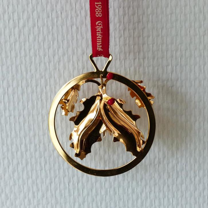 Georg Jensen 1988 Kerst Mobiel Holly, Diversen, Kerst, Zo goed als nieuw, Ophalen of Verzenden