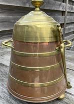 Koperen doofpot met tang, Antiek en Kunst, Ophalen of Verzenden