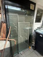 3 grote glazen ramen en een kleiner raam, Doe-het-zelf en Verbouw, Glas en Ramen, Ophalen, Zo goed als nieuw, Gevelraam of Ruit