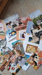 Partij kaarten poesen katten met snijschade, Verzamelen, Ansichtkaarten | Dieren, Ophalen of Verzenden, Ongelopen, Hond of Kat