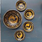 Aardewerk 'de Gats'  pottenbakkerij. Vintage pindasetje, Antiek en Kunst, Antiek | Keramiek en Aardewerk, Ophalen of Verzenden