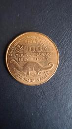 Herinneringsmunt / herdenkingsmunt The Dinosaur Valley 100 j, Ophalen of Verzenden