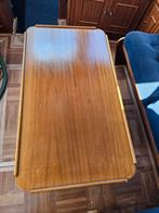 Mahoniehouten tafel 100x58x60 met tijdschriften bak, Watersport en Boten, Ophalen, Gebruikt