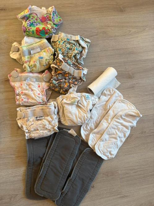 6 nachtluiers van Petit Lulu en Anavy en 14 inleggers, Kinderen en Baby's, Badjes en Verzorging, Gebruikt, Overige typen, Overige merken