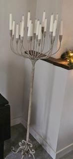 Mooie kandelaar voor veel kaarsen, Huis en Inrichting, Ophalen, Gebruikt, Crème, Kandelaar