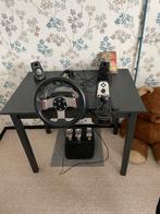 Logitech Stuur met Pedalen, Boxen & Tafel - Groningen, Ophalen, Gebruikt