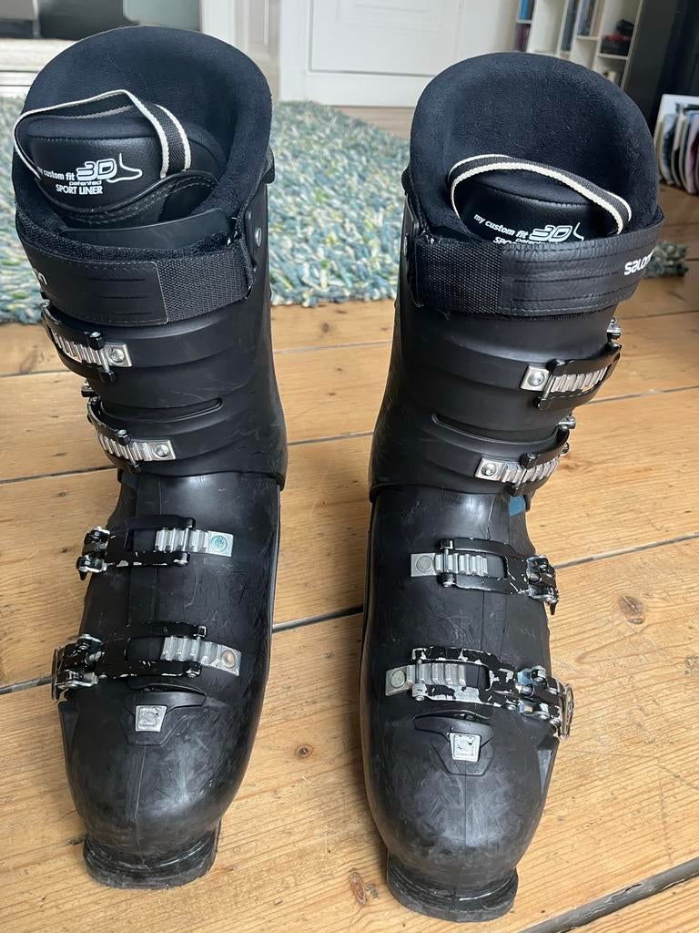 Salomon skischoenen - t.e.a.b. prima voor jonge skiërs, Ophalen, 160 tot 180 cm, Gebruikt, Schoenen